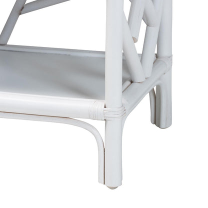 bali & pari - Daina Nightstand in White - WS118B-Medium Knob-White-Rattan-NS view 7