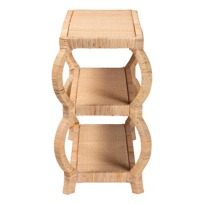 bali & pari - Dalida Console Table in Natural - WS104-Natural Rattan-Console Table view 3