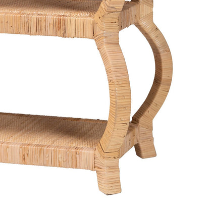 bali & pari - Dalida Console Table in Natural - WS104-Natural Rattan-Console Table view 4
