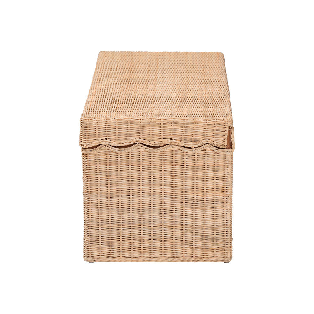 bali & pari - Damita Storage Bench in Natural - WS127-Natural Rattan-Storage Bench view 4