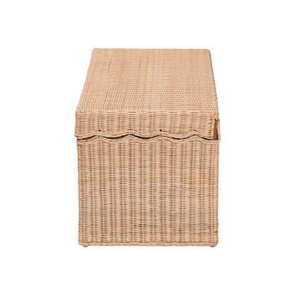 bali & pari - Damita Storage Bench in Natural - WS127-Natural Rattan-Storage Bench view 4