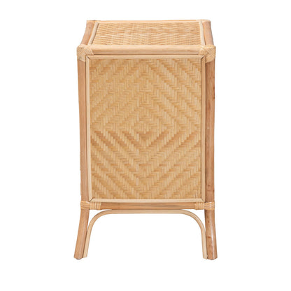 bali & pari - Danna Nightstand in Natural Brown - WS025-Rattan-NS view 4