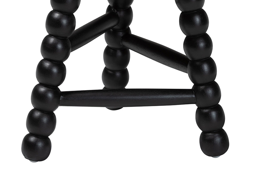 bali & pari - David Accent Stool - David-Black Wooden-Stool view 4