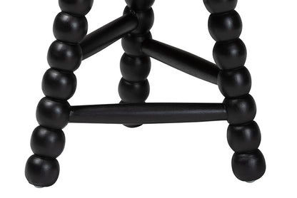 bali & pari - David Accent Stool - David-Black Wooden-Stool view 4