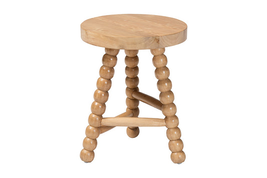 bali & pari - David Accent Stool - David-Natural Wooden-Stool view 2