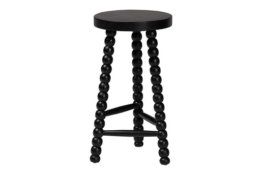 bali & pari - David Counter Stool - Juan-Black Wooden-CS view 1