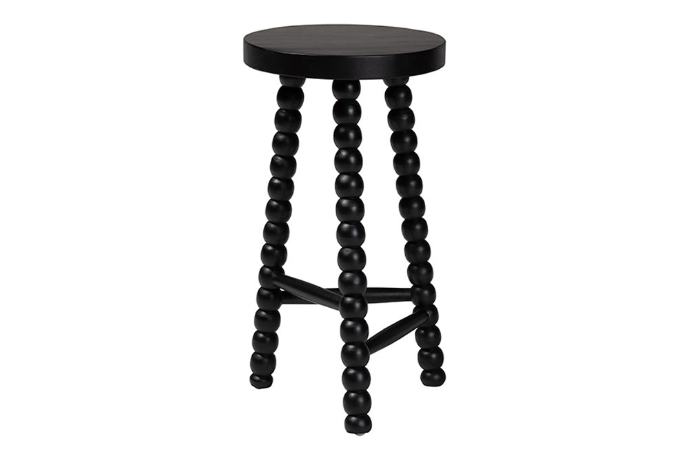 bali & pari - David Counter Stool - Juan-Black Wooden-CS view 2