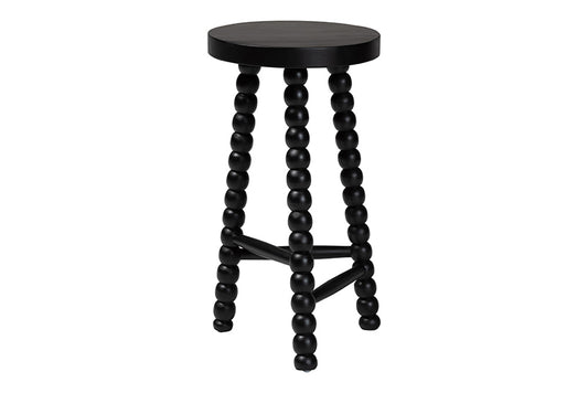 bali & pari - David Counter Stool - Juan-Black Wooden-CS view 2
