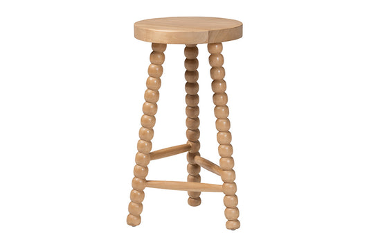 bali & pari - David Counter Stool - Juan-Natural Wooden-CS view 1