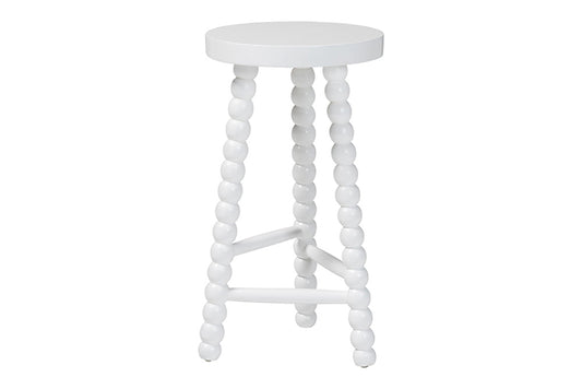 bali & pari - David Counter Stool - Juan-White Wooden-CS view 1