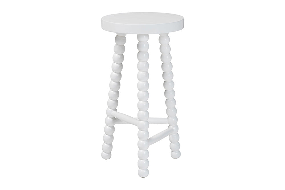bali & pari - David Counter Stool - Juan-White Wooden-CS view 2