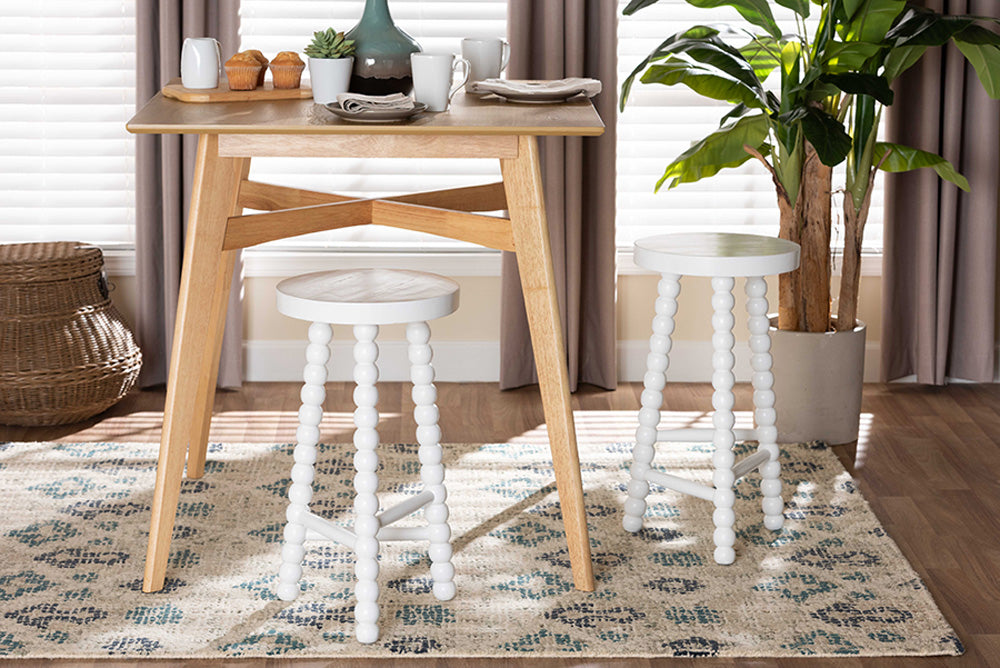 bali & pari - David Counter Stool - Juan-White Wooden-CS view 5