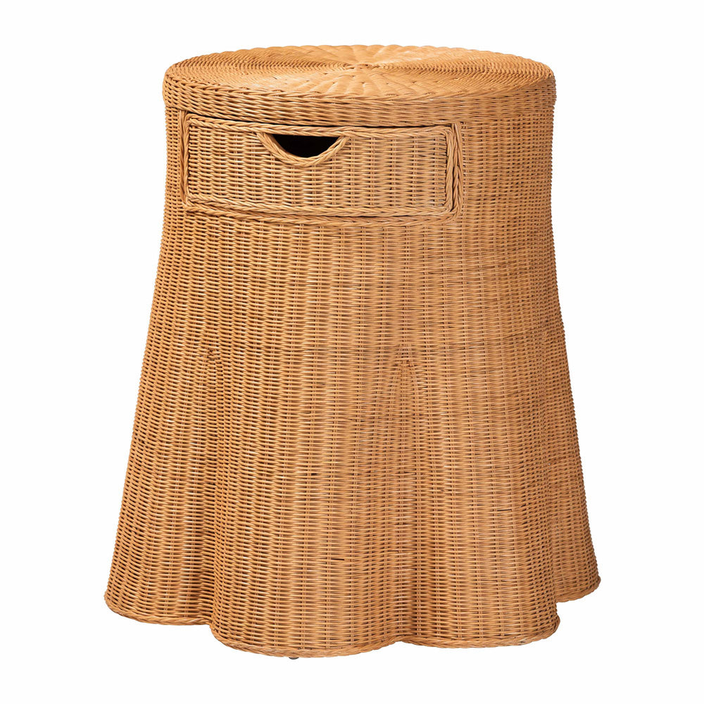 bali & pari - Dayo Console Table in Light Honey - Dayo-Light Honey Wicker-End Table view 1