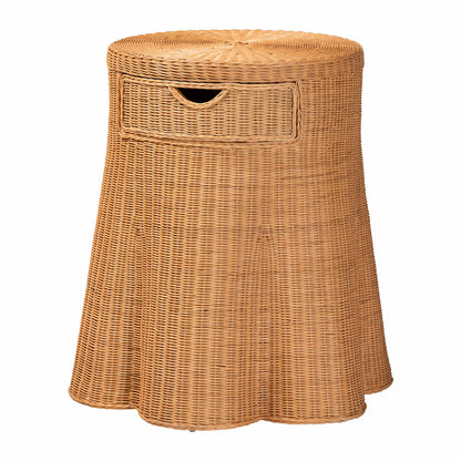 bali & pari - Dayo Console Table in Light Honey - Dayo-Light Honey Wicker-End Table view 1