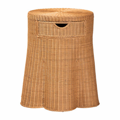 bali & pari - Dayo Console Table in Light Honey - Dayo-Light Honey Wicker-End Table view 3