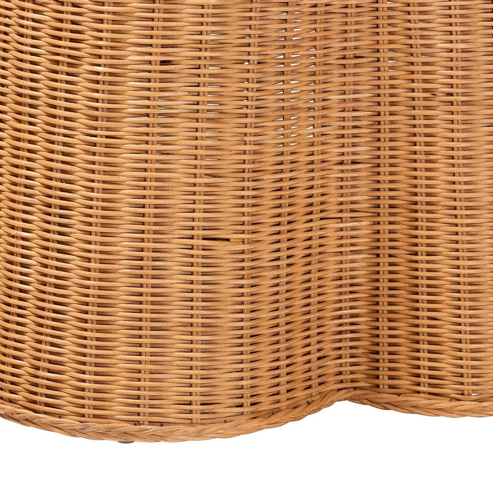 bali & pari - Dayo Console Table in Light Honey - Dayo-Light Honey Wicker-End Table view 7