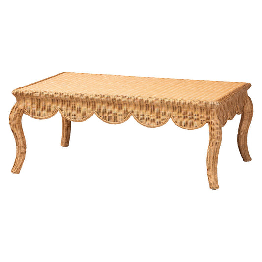 bali & pari - Deborah Coffee Table in Light Honey - Debora-Light Honey Rattan-Coffee Table view 1