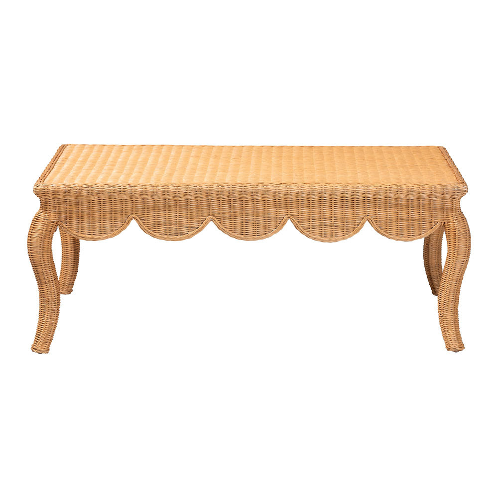 bali & pari - Deborah Coffee Table in Light Honey - Debora-Light Honey Rattan-Coffee Table view 2