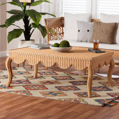 bali & pari - Deborah Coffee Table in Light Honey - Debora-Light Honey Rattan-Coffee Table view 6