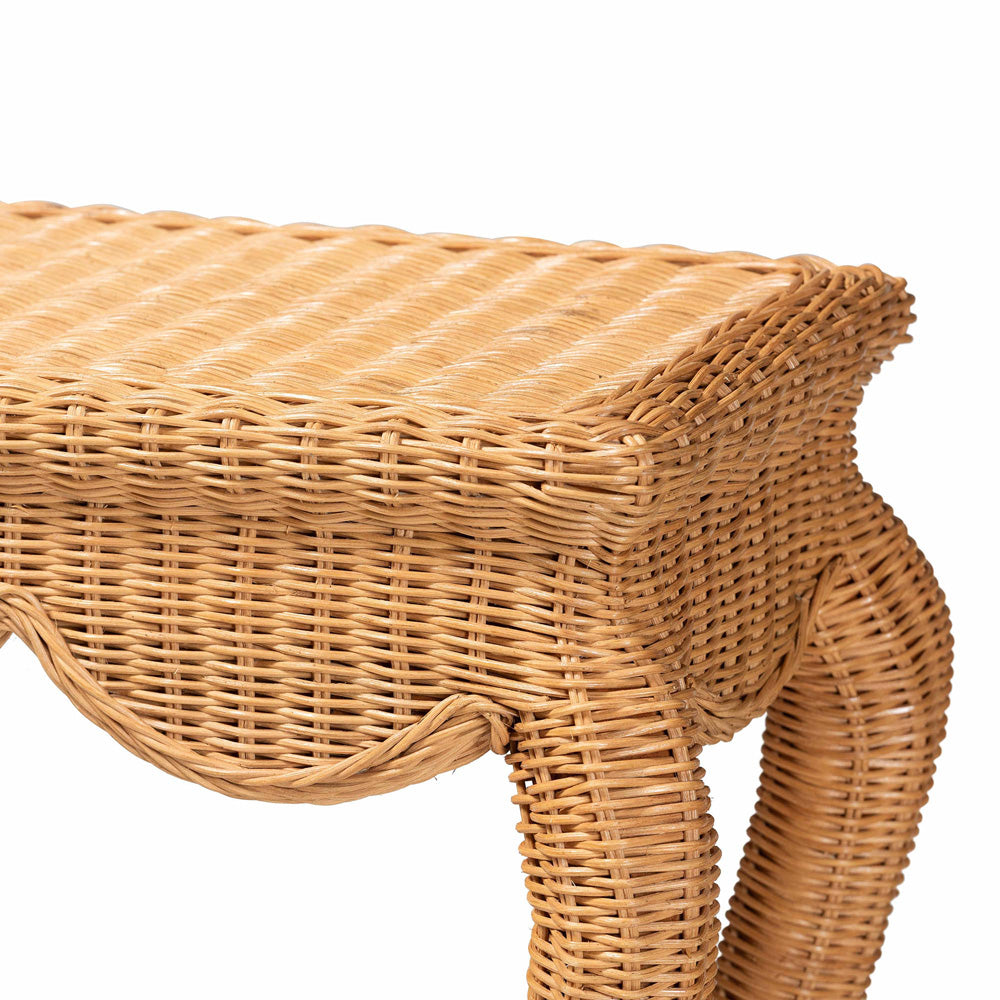 bali & pari - Deborah Console Table in Light Honey - Debora-Light Honey Rattan-Console Table view 4