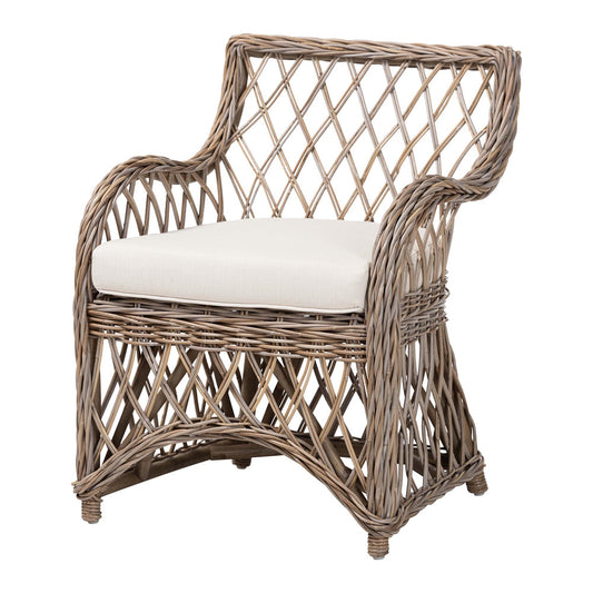 bali & pari - Debra Arm Chair in Kubu Grey - LCF-0002-Debra-Kubu Grey Rattan Cushion-CC view 1