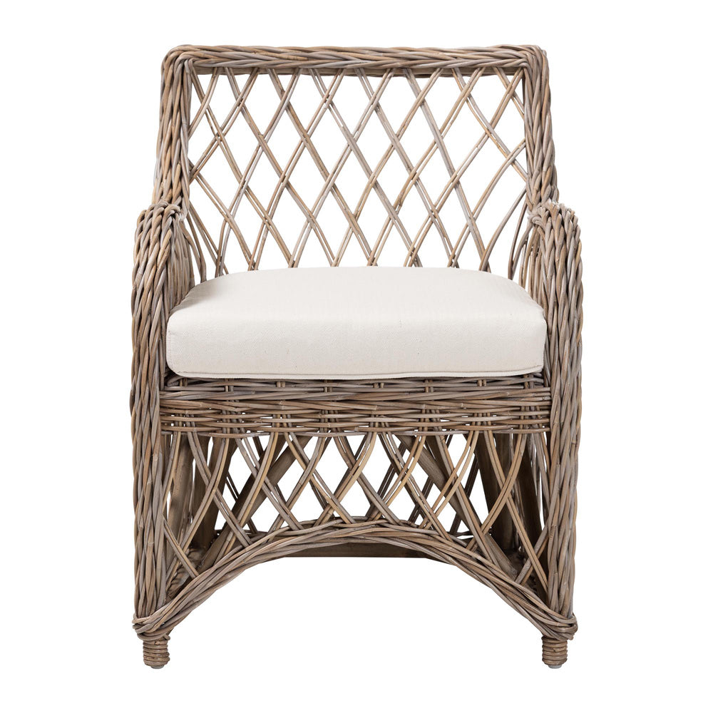 bali & pari - Debra Arm Chair in Kubu Grey - LCF-0002-Debra-Kubu Grey Rattan Cushion-CC view 2