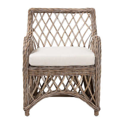 bali & pari - Debra Arm Chair in Kubu Grey - LCF-0002-Debra-Kubu Grey Rattan Cushion-CC view 2