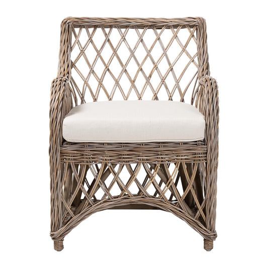 bali & pari - Debra Arm Chair in Kubu Grey - LCF-0002-Debra-Kubu Grey Rattan Cushion-CC view 2