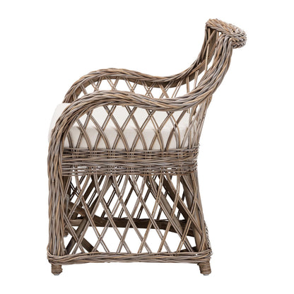 bali & pari - Debra Arm Chair in Kubu Grey - LCF-0002-Debra-Kubu Grey Rattan Cushion-CC view 3