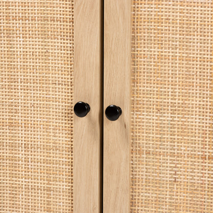 bali & pari - Declan Storage Cabinet in Espresso Brown/Black - LCF20009-Rattan-Storage Cabinet view 5