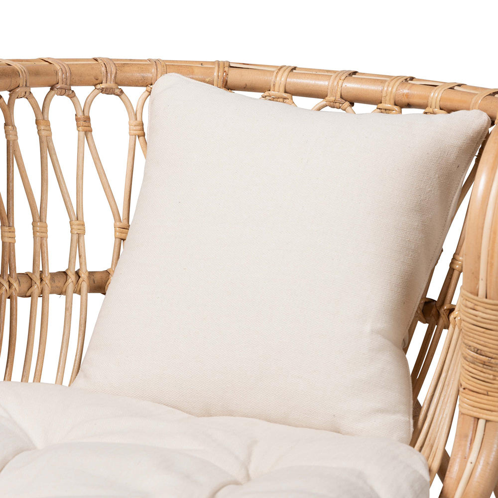 bali & pari - Delara Chaise in White/Natural Brown - DC8029-Rattan-Chaise view 5