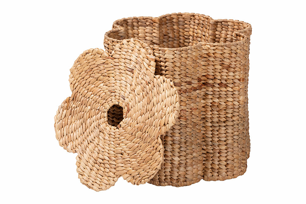 bali & pari - Della Basket - S25-MY02-Waterhyacinth-Basket view 2