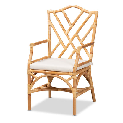 bali & pari - Delta Chair in Natural/White - Delta-Natural-DC view 1