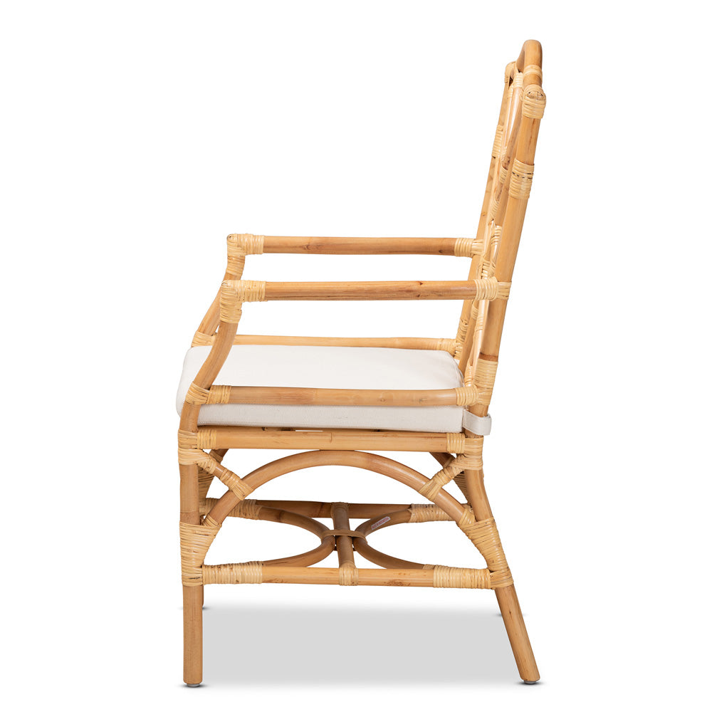 bali & pari - Delta Chair in Natural/White - Delta-Natural-DC view 3