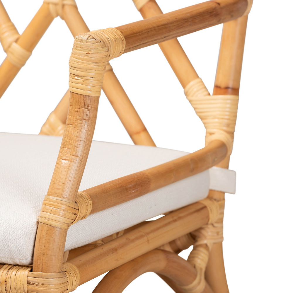 bali & pari - Delta Chair in Natural/White - Delta-Natural-DC view 6