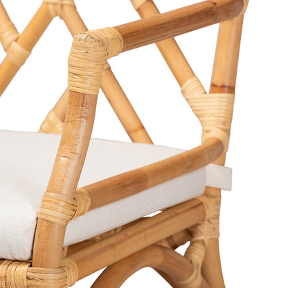 bali & pari - Delta Chair in Natural/White - Delta-Natural-DC view 6