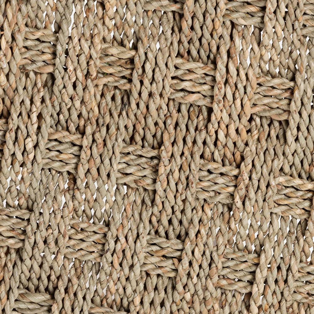 bali & pari - Denver Stool in Light Brown/Natural Brown - Denver-Natural Seagrass-Stool view 5
