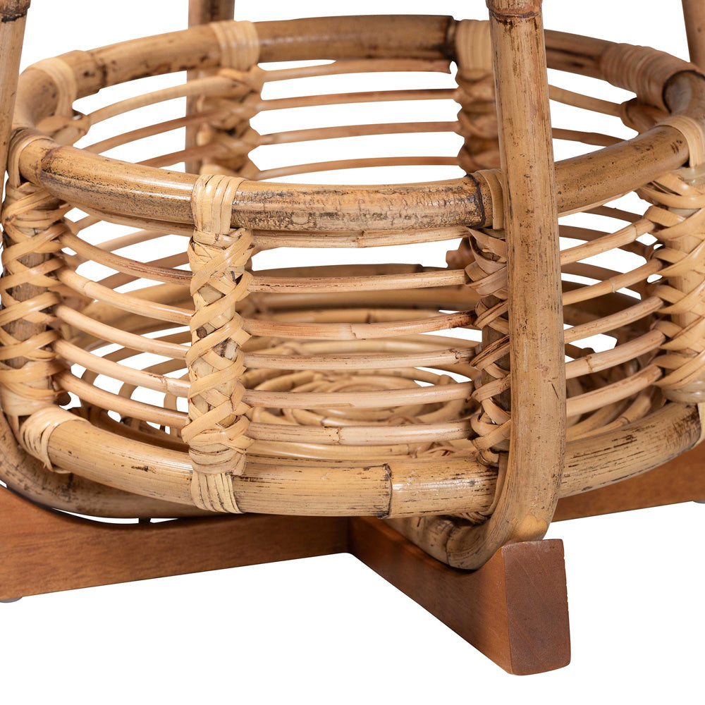 bali & pari - Derenik End Table in Natural/Light Brown - SVN312-S-Light Brown Rattan-ET view 3