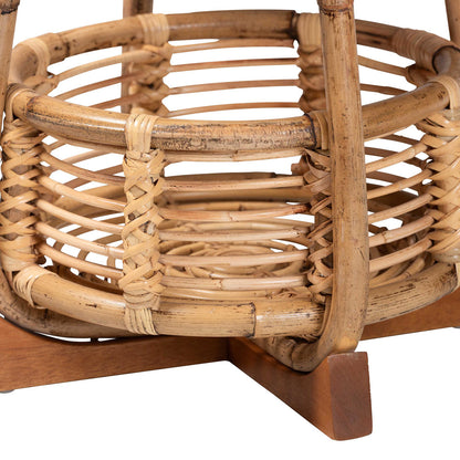 bali & pari - Derenik End Table in Natural/Light Brown - SVN312-S-Light Brown Rattan-ET view 3