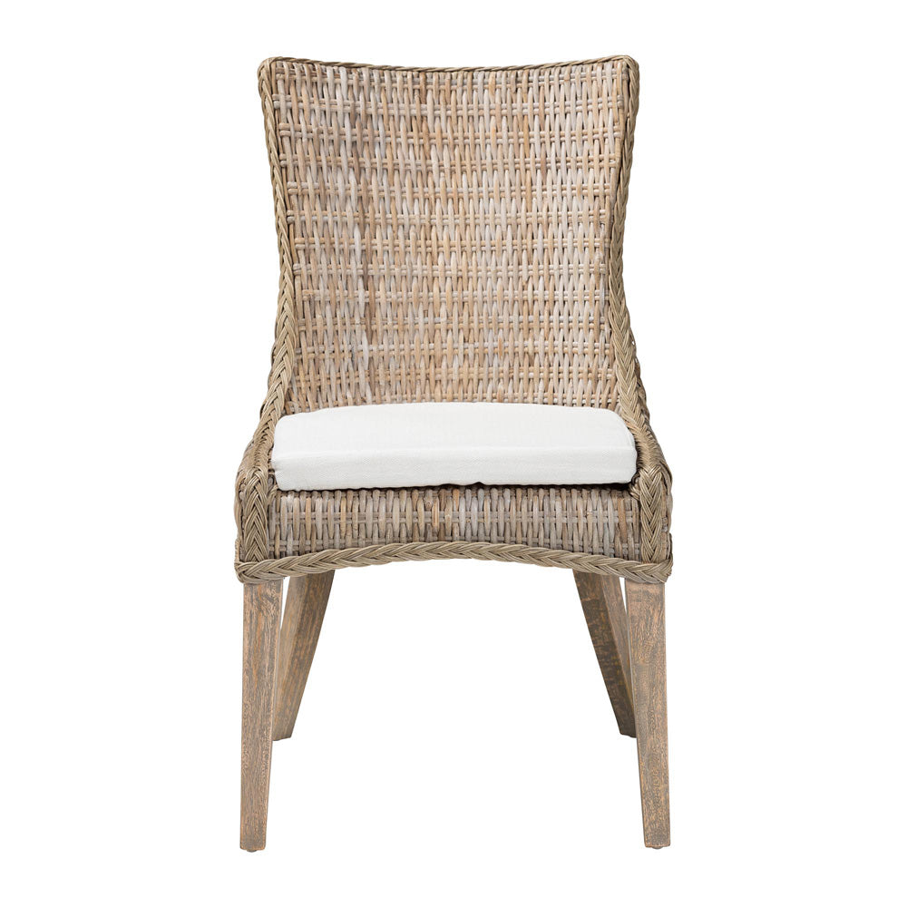 bali & pari - Derris Dining Chair in Greywashed - MD-39817-KB Derris-Grey Natural Rattan-DC view 2
