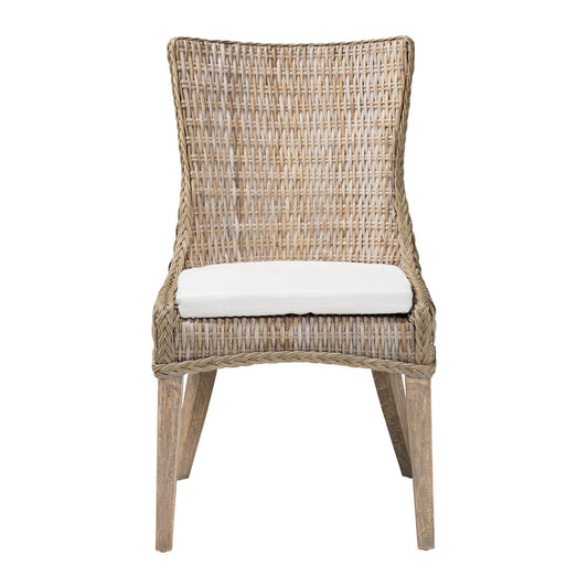 bali & pari - Derris Dining Chair in Greywashed - MD-39817-KB Derris-Grey Natural Rattan-DC view 2