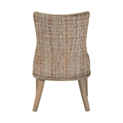 bali & pari - Derris Dining Chair in Greywashed - MD-39817-KB Derris-Grey Natural Rattan-DC view 4