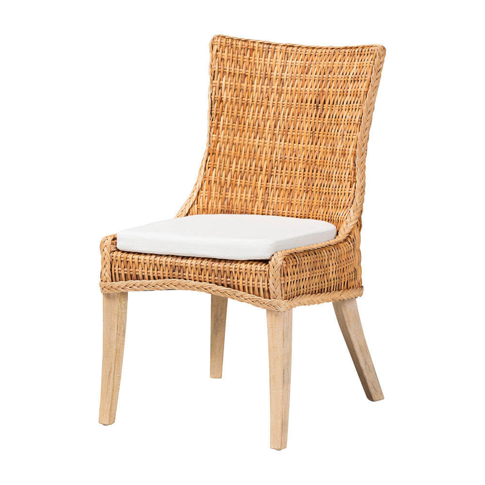 bali & pari - Derris Dining Chair in Light Honey - MD-39817-LC Derris-Natural Rattan-DC view 1