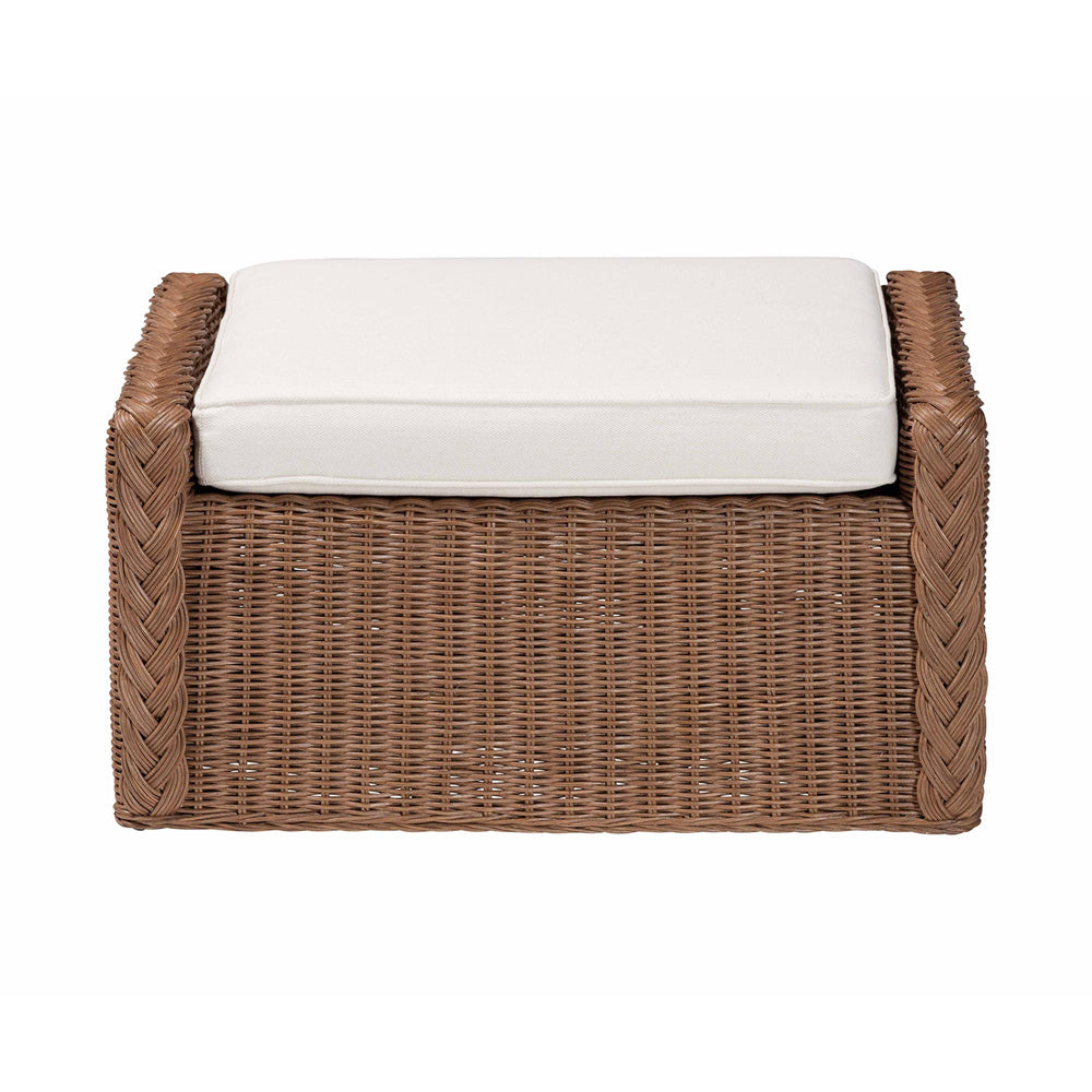 bali & pari - Derris Footstool in Peanut Brown - Derris-Peanut Brown/Rattan-Footstool view 2