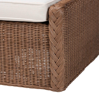 bali & pari - Derris Footstool in Peanut Brown - Derris-Peanut Brown/Rattan-Footstool view 4