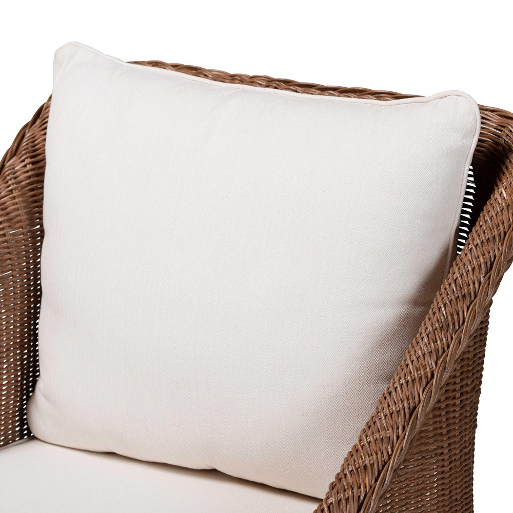 bali & pari - Derris Living Room Set in Peanut Brown - Derris-Peanut Brown/Rattan-2pc Chair/FS Set view 5
