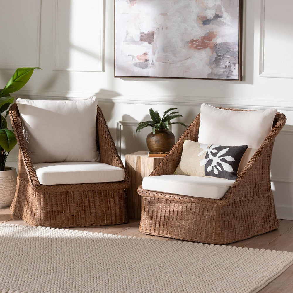 bali & pari - Derris Set of 2 Chairs in Peanut Brown - Derris-Peanut Brown/Rattan-CC-2pc Chair Set view 9