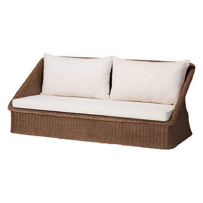 bali & pari - Derris Sofa in Peanut Brown - Derris-Peanut Brown/Rattan-Sofa view 1