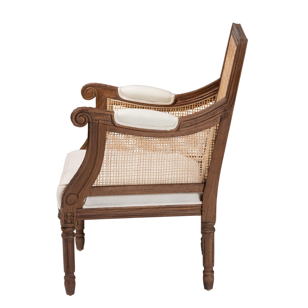 bali & pari - Desmond Chair in Beige/Walnut Brown - SEA687-Medium tone-NAT02/White-F00 view 3