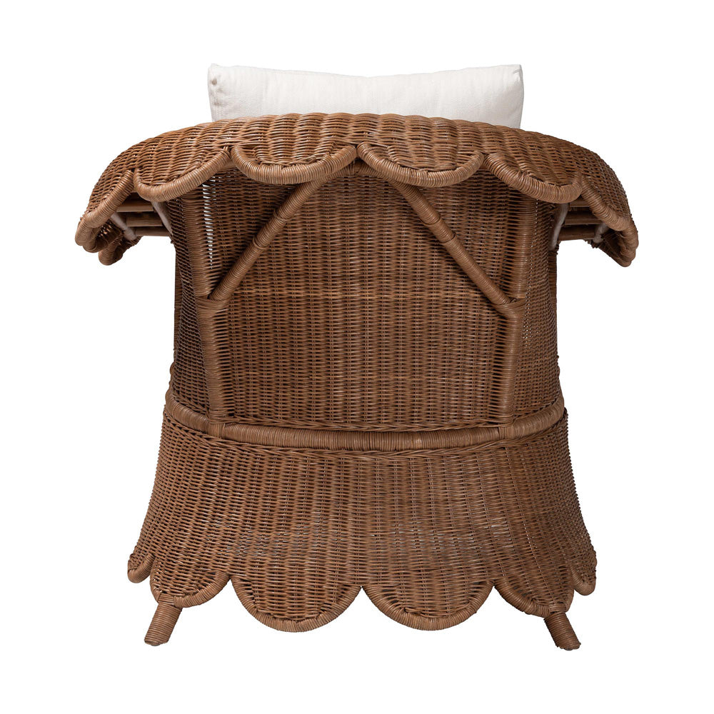 bali & pari  - Detta Arm Chair in Peanut Brown - Detta-Peanut Brown-Rattan-Lounge-Cushion-AC view 4
